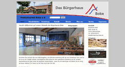 Desktop Screenshot of buergerhaus-boke.de